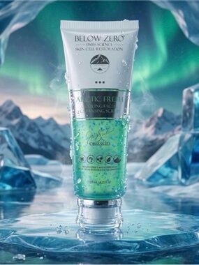 Below Zero Arctic Fresh Cooling Facial Cleansing Scrub ~ Retail $150